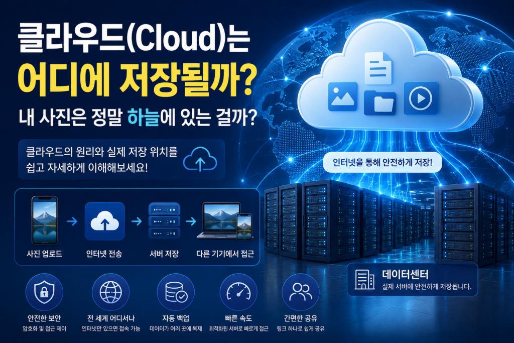 클라우드(Cloud)는 어디에 저장될까? 내 사진은 정말 하늘에 있는 걸까? 클라우드(Cloud)는 어디에 저장될까? 내 사진은 정말 하늘에 있는 걸까?