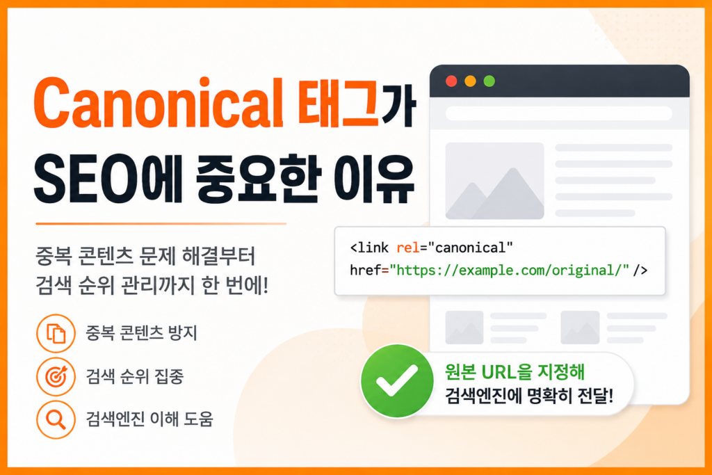 Canonical 태그가 SEO에 중요한 이유