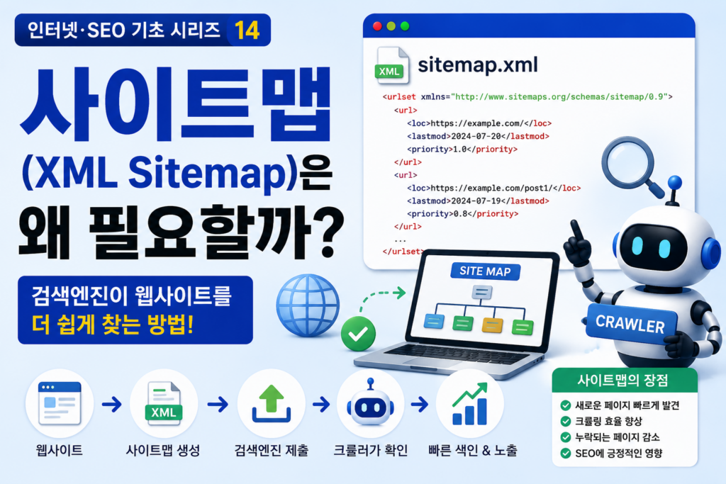 사이트맵(XML Sitemap)은 왜 필요할까? 검색엔진이 웹사이트를 더 쉽게 찾는 방법