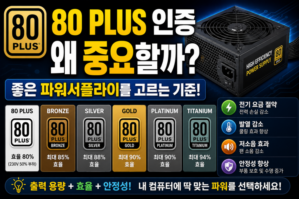 80 PLUS 인증 왜 중요할까?